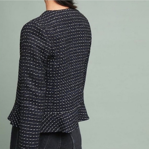 Anthropologie Tweed Peplum Jacket, XS - Picture 8 of 8